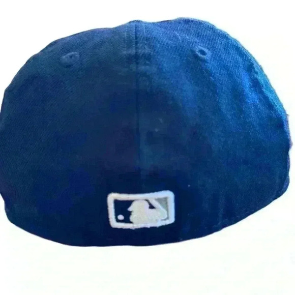New York Yankees New Era YOUTH 6.5 Authentic 59FIFTY Fitted‎ Hat - Navy - Clean! - Picture 4 of 6